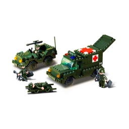 [SLB0010] AMBULANCIA ESCOLTA ARMY SLUBAN 229 PCS VERDE