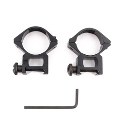 [WS21014] MONTURA VISOR FINA 30MM PARA PICATINNY NEGRA