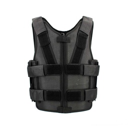 CHALECO ANTICORTE Y ANTIPINCHAZO CREMALLERA NEGRO