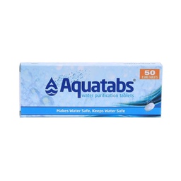 [V319381] PASTILLAS POTABILIZADORAS AQUATABS 50 TABLETAS BLANCA