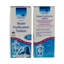 [V319381] PASTILLAS POTABILIZADORAS AQUATABS 50 TABLETAS BLANCA