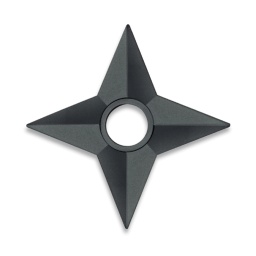 [32518] ESTRELLA NINJA ALBAINOX 4 PUNTAS ENTRENAMIENTO NEGRA