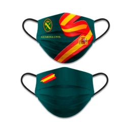 [30631] MASCARILLA REVERSIBLE NIVEL 3 GUARDIA CIVIL VERDE