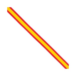 [19683] CINTA BANDERA ESPAÑA 1CM 1M