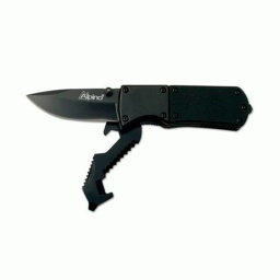 [15045] NAVAJA ALPINO CON DOBLE SIERRA CAJA ALUMINIO NEGRA