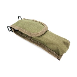 [39207] CUBIERTO MILITAR NAVAJA Y CUCHILLO C/FUNDA NYLON VERDE