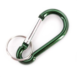 [300357-OD] MOSQUETON LLAVERO MEDIANO M180 7CM VERDE OSCURO