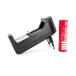 [SS-3517] CARGADOR Y PILA LITIO RECARGABLE KIT NEGRO