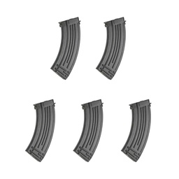 [CZ1995] CARGADOR FUSIL AK47 E&L MID-CAP 120RDS 5PCS NEGRO