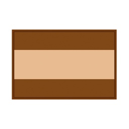 [09942] PARCHE PVC BARBARIC 7.5X5CM ESPAÑA TAN