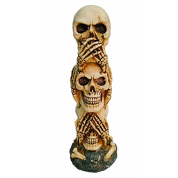 [39415] FIGURA TOTEM CALAVERAS BEIGE