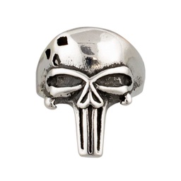ANILLO PUNISHER CORTADO PLATA-NEGRO