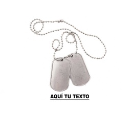 [301193] CHAPA IDENTIFICACION TROQUELADA 2PCS PLATA