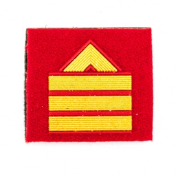 [301269-S1T] PARCHE CHANDAL GIMNASIA ROJO SARGENTO 1º TIERRA