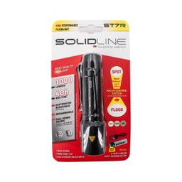 [502214] LINTERNA SOLIDLINE RECARGABLE ST7R NEGRA