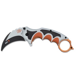 [18861-A] NAVAJA ALBAINOX KARAMBIT ENTRENAMIENTO BLANCO NARANJA