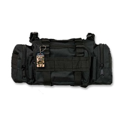 [34873-NE] RIÑONERA BARBARIC MULTIUSOS BOLSILLOS RECTANGULARES NEGRO