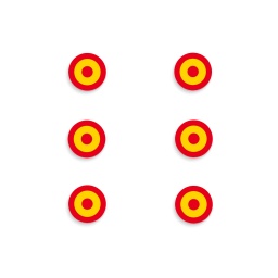 [09960] PEGATINA ABULTADA BARBARIC 6PCS DIANA ESPAÑA