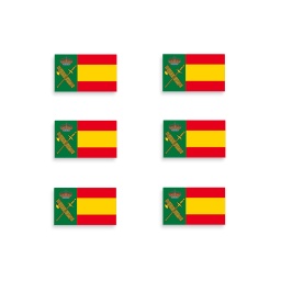[09958] PEGATINA ABULTADA BARBARIC 6PCS GUARDIA CIVIL
