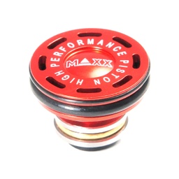 [MX-PIS001PHS] CABEZA PISTON MAXX MODEL C/DOBLE JUNTA TORICA CNC ALUMINIO ROJA