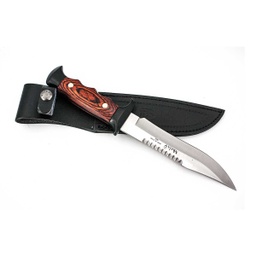 [5161-M] CUCHILLO MUELA ZAMAK CACHAS NEGRO