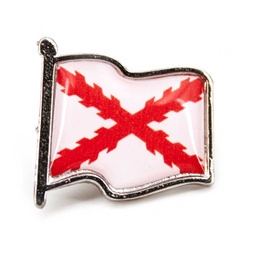 [DB-1975] PIN BORGOÑA BLANCO-ROJO