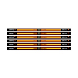 [16113] PULSERA CINTA BANDERA ESPAÑA 6PCS BRIPAC