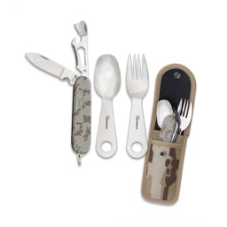 [33045] CUBIERTO MILITAR NAVAJA C/FUNDA CORDURA PIX.ARIDO