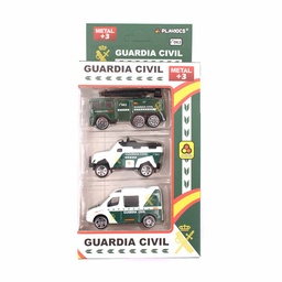 [780432] SET GUARDIA CIVIL COCHES 3 PCS BLANCO/VERDE