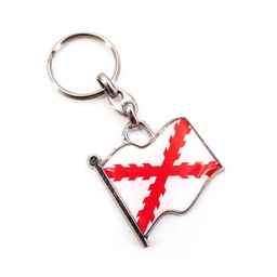 [DB-2111] LLAVERO BORGOÑA BANDERA BLANCO-ROJO