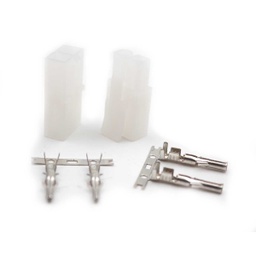[16766A] CONECTOR T-PLUG MACHO TAMIYA TAPON ASG MACHO/HEMBRA BLANCO
