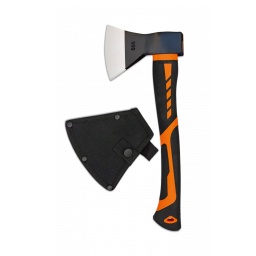 [32487] HACHA ALBAINOX ABS 45CM NEGRA-NARANJA