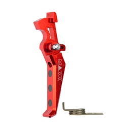 [MX-TRG001SER] GATILLO-E CNC MAXX MODEL AVANZADO ALUMINIO ROJO