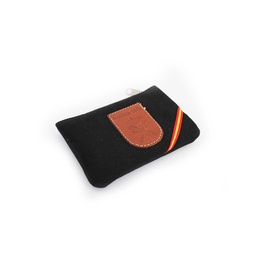 [K06-GC-BK] MONEDERO GUARDIA CIVIL TELA TIRA ESPAÑA NEGRO