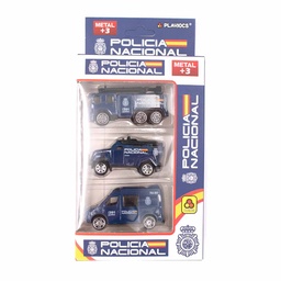 [780425] SET POLICIA NACIONAL COCHES 3PCS AZUL