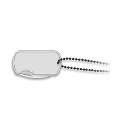 [18655] NAVAJA ALBAINOX DOG TAG CADENA PLATA