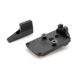 [U01-016] ADAPTADOR RMR Y ALZA EN ACERO PARA AAP01 ACTION ARMY NEGRO