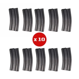 [19615A-10] CARGADOR FUSIL M4 ASG 140RDS 10PCS NEGRO