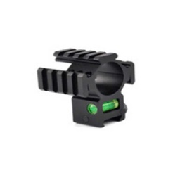 [CZ2988] ANILLA 25-30MM C/RAIL Y C/NIVEL NEGRO