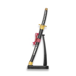 [32484] KATANA MINI TOLE10 4.5CM C/PEANA NEGRA