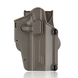 [2-R2UH102/AM-UHF] FUNDA PISTOLA RIGIDA AMOMAX UNIVERSAL AM-UH TAN