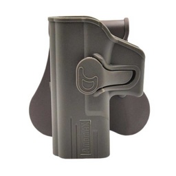 [AM-G19G2LF] FUNDA PISTOLA RIGIDA ZURDOS AMOMAX GLOCK 19/23/32 TAN