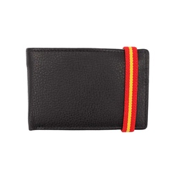 [37065] CARTERA PIEL BANDA ESPAÑA ELASTICA LATERAL NEGRA