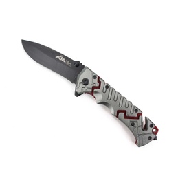 [16416] NAVAJA ATK CON FUNDA GRIS/ROJA