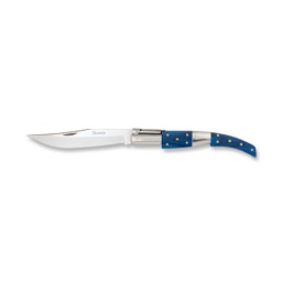 [01704] NAVAJA ARABE CARRACA N00 7CM AZUL