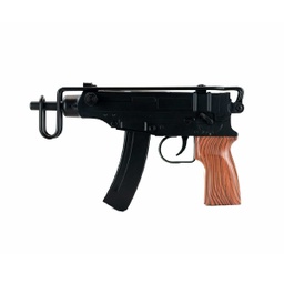 [2EM37F] FUSIL UZI DOUBLE EAGLE M37F MUELLE NEGRO-MADERA