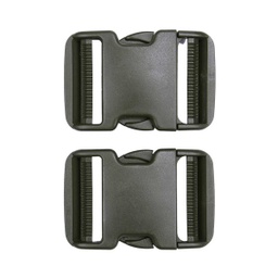 [V245183-OD] HEBILLA PVC LISA 101INC 5CM 2 UND.VERDE