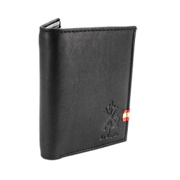 [070-LEGION] CARTERA PIEL BANDA ESPAÑA LEGION NEGRA