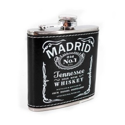 [30840] PETACA MADRID TENNESSEE NEGRO-PLATA