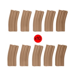 [19617A-10] CARGADOR FUSIL M4 ASG 140RDS 10PCS TAN